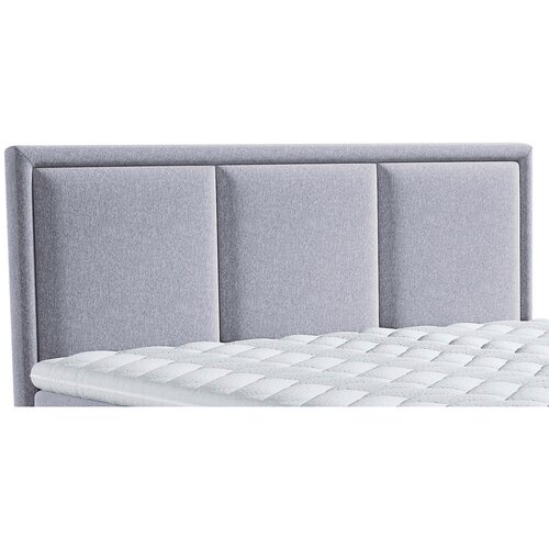 MID.YOU POSTELJA BOXSPRING 180 cm x 200 cm , tekstil siva Slike