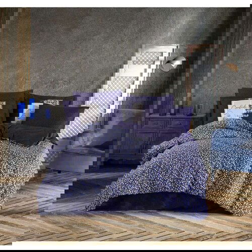Elena purplewhitegrey tencel satin double quilt cover set Slike