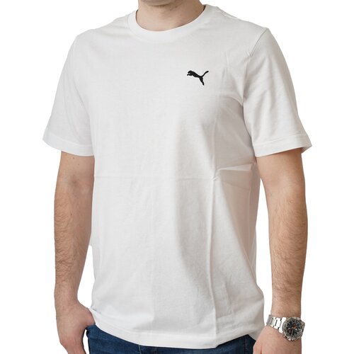 Puma muška majica ess small logo, bela Slike