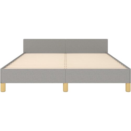  Okvir za krevet bez madraca svjetlosivi 140x200 cm od tkanine Slike