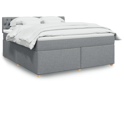 vidaXL Krevet s oprugama i madracem svjetlosivi 180x200 cm od tkanine Cijene