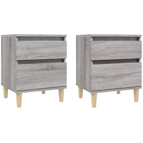 Maison Chic Dvo delni komplet Nočne omarice - Nočne mize Siva sonoma 40x35x50 cm, (21687209) Cene