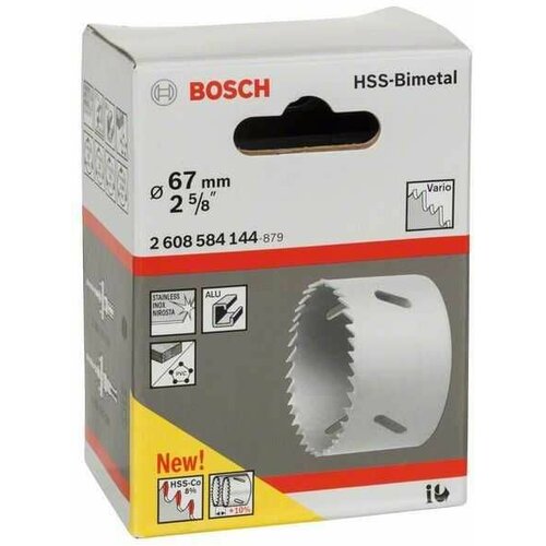 Bosch testera za otvore HSS-bimetal za standardne adaptere 2608584144/ 67 mm/ 2 5/8 Slike