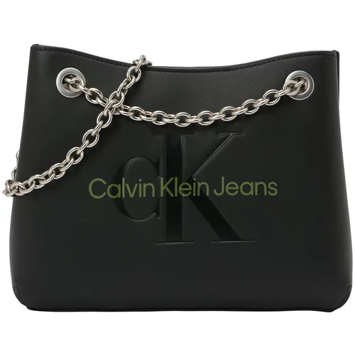 Calvin Klein Jeans Torba za na rame žuta / crna