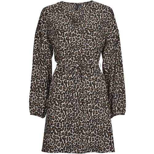 Vero Moda VMNAJA LS SHORT DRESS WVN GA NOOS Bež Slike