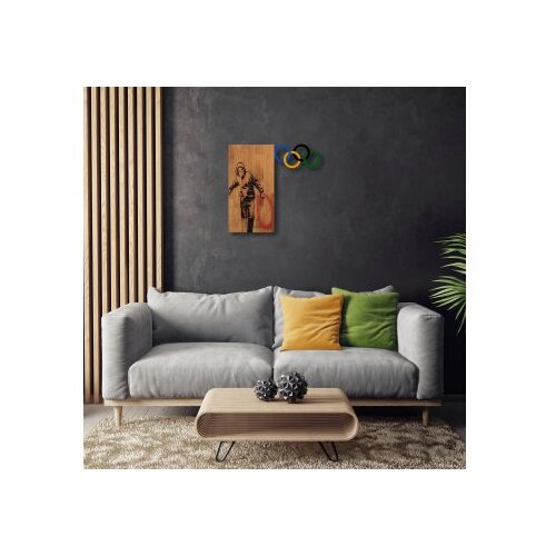 Wallity Zidna dekoracija Banksy - 14, 58x60 cm, Crna Slike