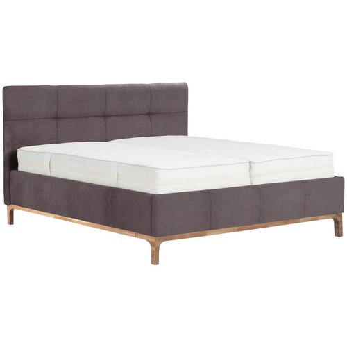 Venda OBLAZINJENA POSTELJA 180 cm x 200 cm , les, leseni material sivorjava, barve hrasta Cene