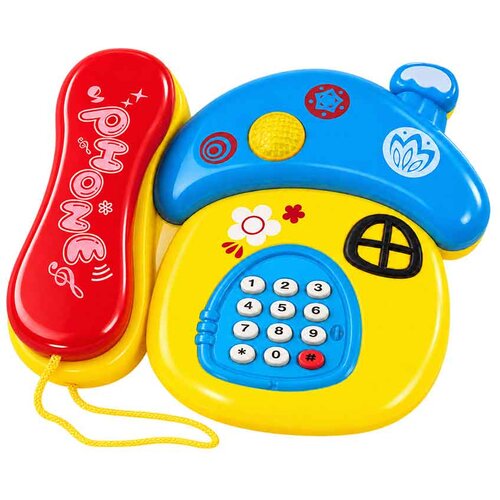 Baby muzički telefon sa svjetlom i melodijama &amp;ndash; 3 modela Žuta Slike