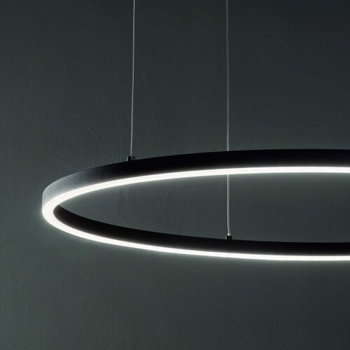 Ideal Lux led luster na sajli oracle slim LED/29W/230V 2700K, prečnik 50 cm, crna Slike