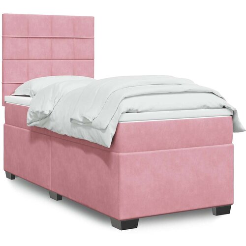  Box spring krevet s madracem ružičasti 90x190 cm bar&scaron;unasti Cijene
