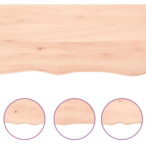  Zidna polica 80x30x(2-4) cm neobrađena masivna hrastovina Slike