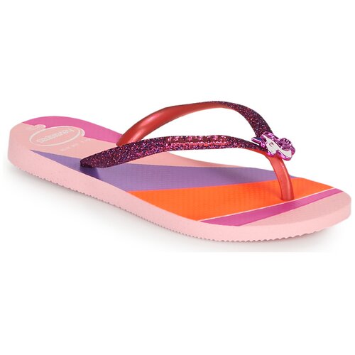 Havaianas Japonke KIDS SLIM GLITTER II Rožnata Slike