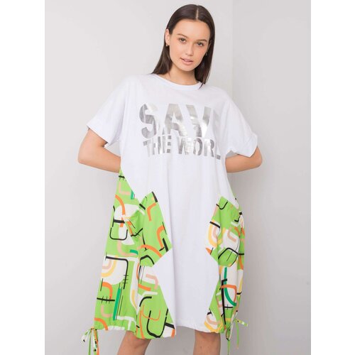 Italy Moda Dress-DHJ-SK-13117.41P-white-green Slike