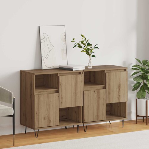  Kreveta 2 pcs Umjetnički hrast 60 x 35 x 70 cm Cene