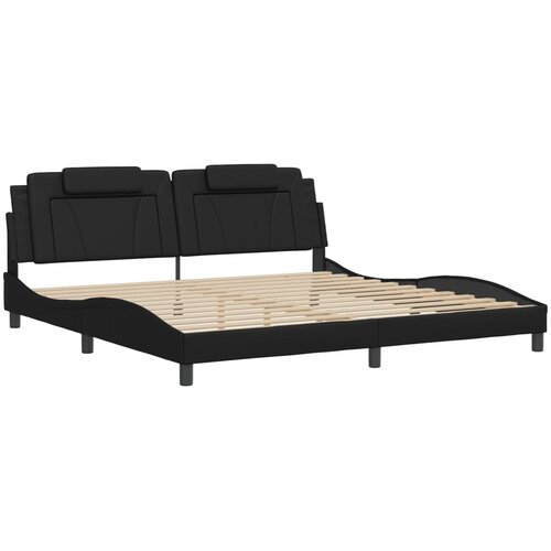 vidaXL Okvir za krevet s uzglavljem crni 200x200 cm od umjetne kože Cene