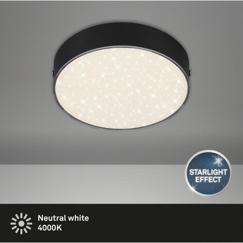 BRILONER 7072-415 - led plafonsko svetlo star sky LED/11W/230V &amp;oslash; 15 cm crna Slike