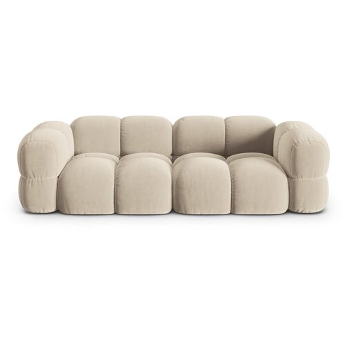 Cosmopolitan Design Bež žametna sedežna garnitura 250 cm Loretto – Cene