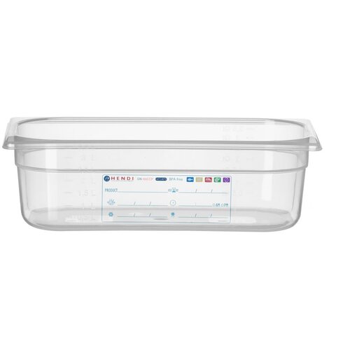 Hendi gastronorm spremnik 1/3, gn 1/3, 4L, providno, 325x176x(H)100mm Cene