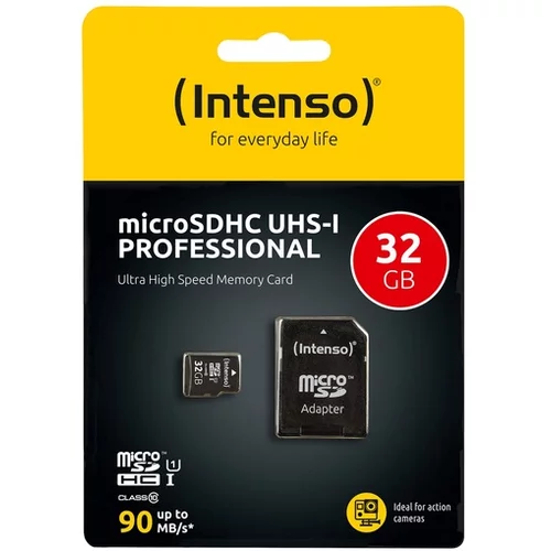Intenso (Intenso) Micro SDHC/SDXC kartica 32GB Class 10, UHS-I +adapter, Pro - MicroSD 32GB Class10 UHS-I Pro