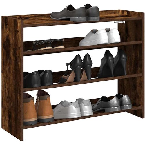 VidaXL Stalak za cipele boja hrasta 80x25x62 cm konstruirano drvo Slike
