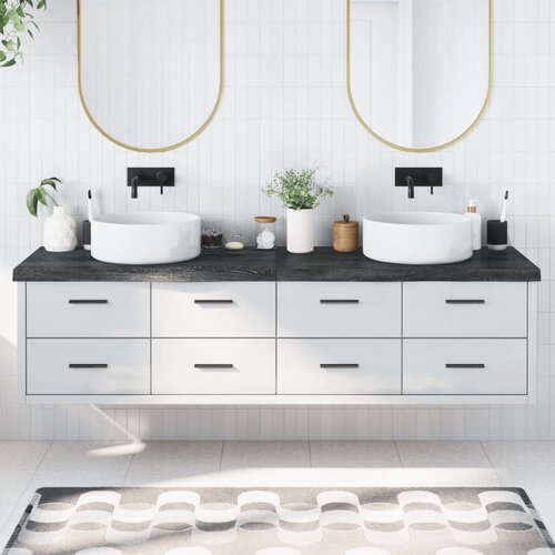 Kupaonska radna ploča tamnosmeđa 200x60x(2-6) cm tretirano drvo Cijene