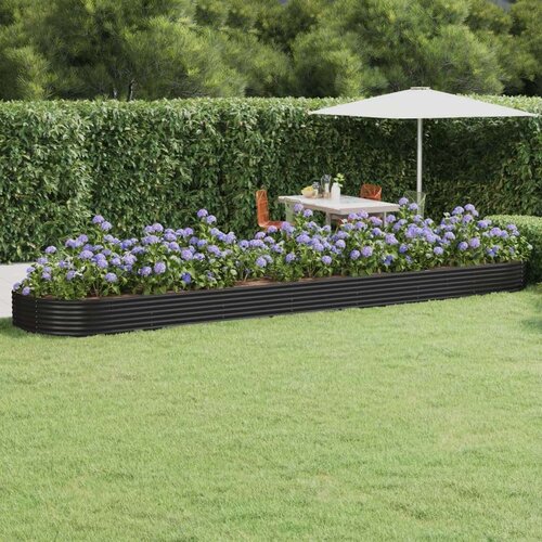  Povi&scaron;ena vrtna gredica od čelika 600x140x36 cm antracit Cijene