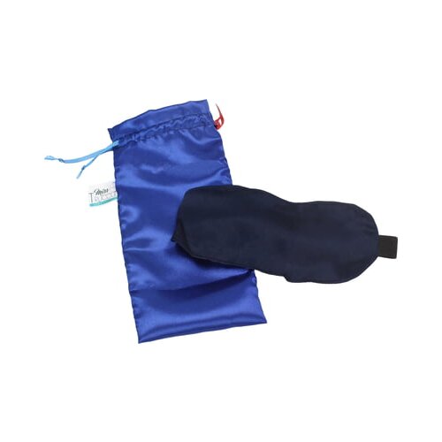 Miss Trucco Maska za spavanje od svile - Plava Slike