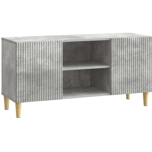 TV omarica Betonsko siva 102 x 34,5 x 50 cm Inženirski les, (5000210340) Cene