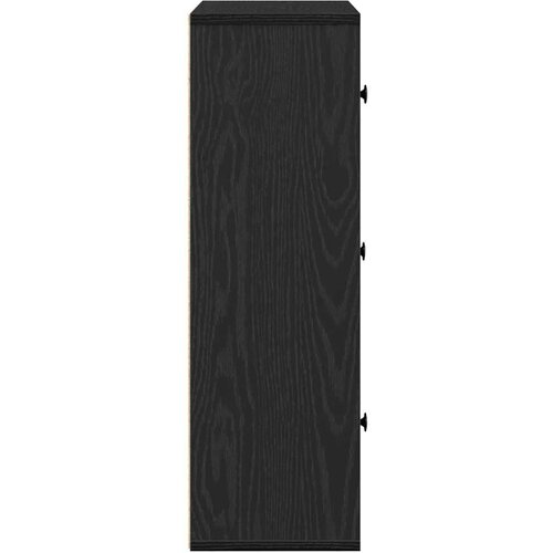 VidaXL Regal za knjige crni hrasta 60x24x76,5 cm od konstruiranog drva Slike
