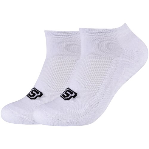 Skechers &amp;Scaron;portne nogavice 2PPK Basic Cushioned Sneaker Socks Bela Slike