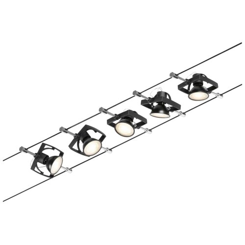PAULMANN 94434 - Set od 5 spot svetala GU5,3/10W MAC 230V crna Slike