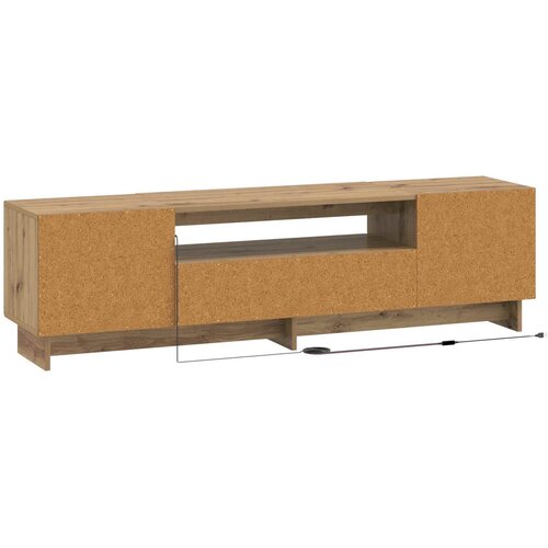  LED TV kabinet Hrast artisan Konstruirano drvo Slike