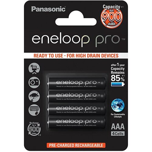 Panasonic Eneloop Pro BK-4HCDE/4BP - 4 kom. punjivih AAA baterija Eneloop Pro NiMH/1 Cene