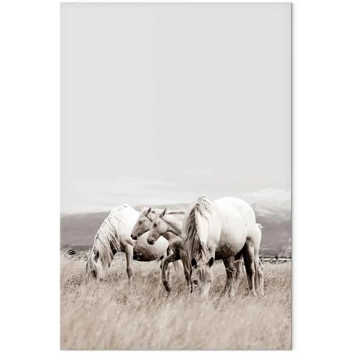  Slika - White Horses (1 Part) Vertical 40x60 Premium Print Cene