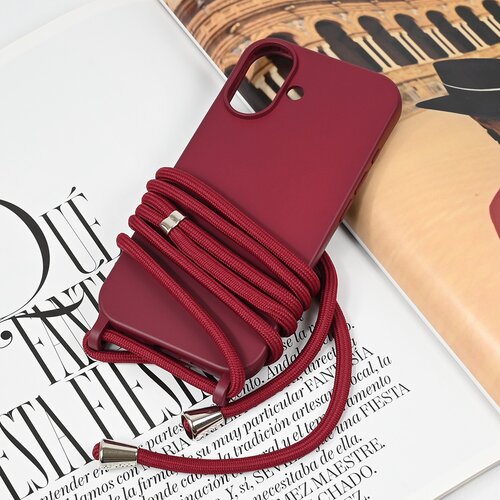 Teracell maska za iPhone 16 6.1 Crossbody bordo Slike