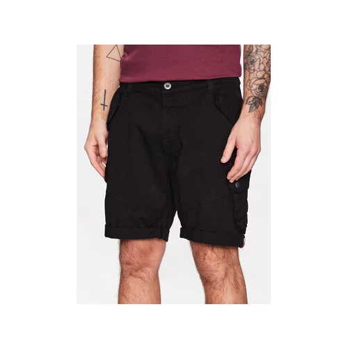 Alpha Industries Kratke hlače iz tkanine Combat Shorts Črna Slim Fit
