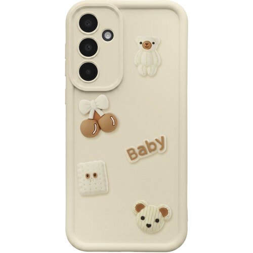 AVIZAR Ovitek za Galaxy A37 s 3D Kawaii Medvedki in Dvignjenim Robom, Bež, (5000274312) Cene