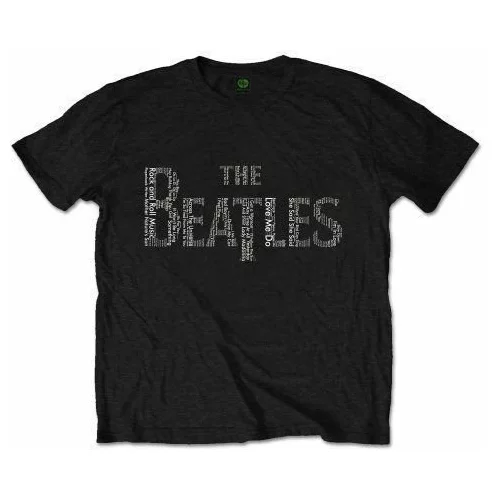 The Beatles Majica Drop T Logo Black M