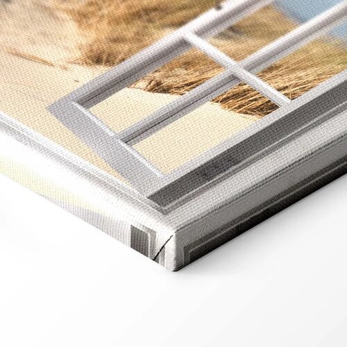  Slika - Window: View of the Beach 30x20 Na talijanskom platnu Slike