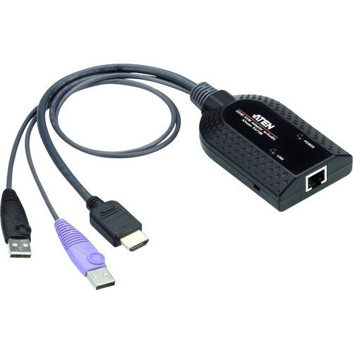 Aten KVM\, računalnik KVM adapterski kabel [1x mo&scaron;ki konektor HDMI\, USB-A - 1x RJ45 vtičnica] 0.25 m, (20417344) Cene