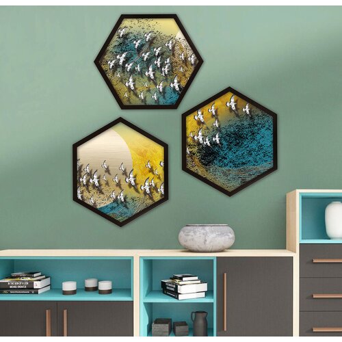 Wallity Uokvirena slika 6GEN1730821741, 35x35 cm, 3 dijela Cijene