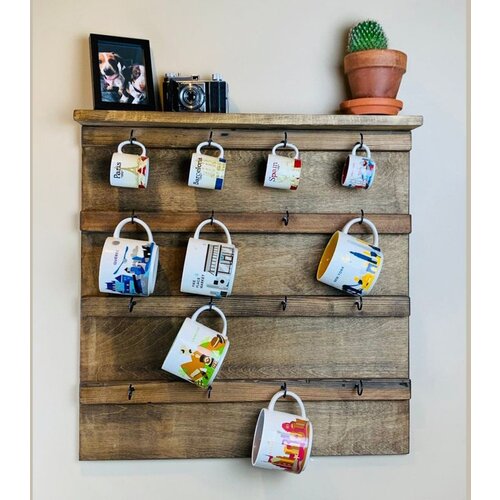 Hanah home Raf284 Wooden Decorative Wooden Wall Shelf Cene