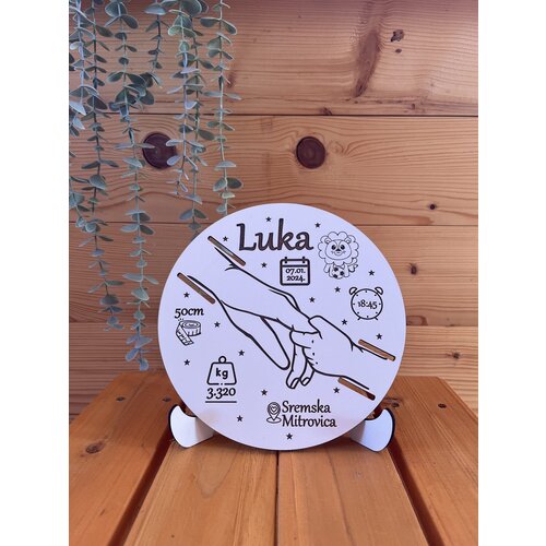 Woodenfull stalak za narukvice iz porodili&amp;scaron;ta sa persnolazacijom 1 Slike
