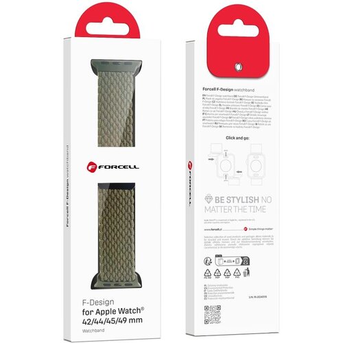 forcell narukvica za sat f-design FA02 za apple watch 42/44/45/49 mm tamno zelena Cene