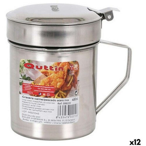 Posuda za Ulje za Meso ili Ribu Quttin 52833 13 x 9 5 x 12 cm Nehrđajući Čelik (12 kom.) Cijene