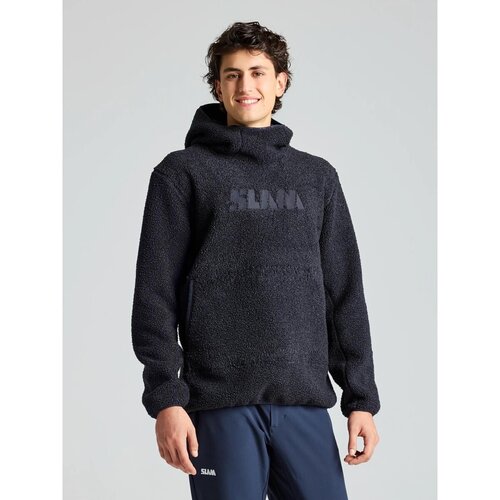 Slam Flis Logo Heavy Hoodie Črna Slike