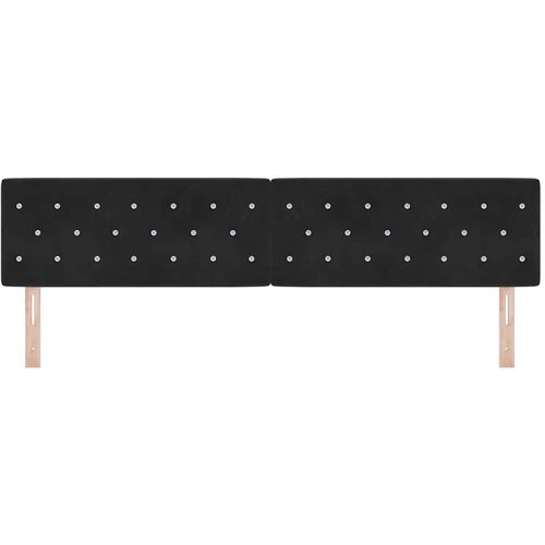  LED glava kreveta s LED trakama s uzglavljem Crna 200 cm Bar&amp;scaron;un Slike
