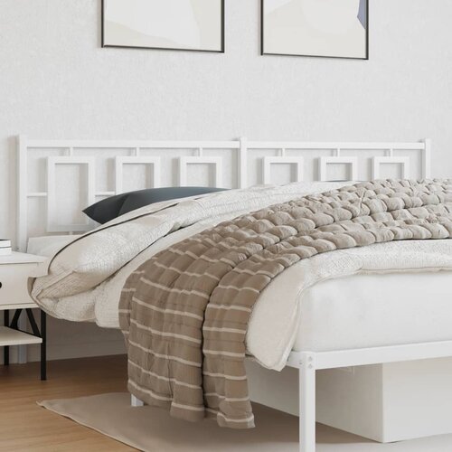  The Living Store Kovinsko vzglavje belo 193 cm - Vzglavje, (21498752) Cene