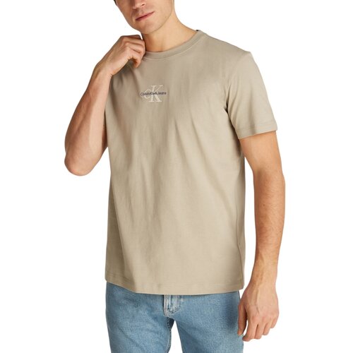 Calvin Klein Jeans MONOLOGO TEE J30J325649 Bež Slike