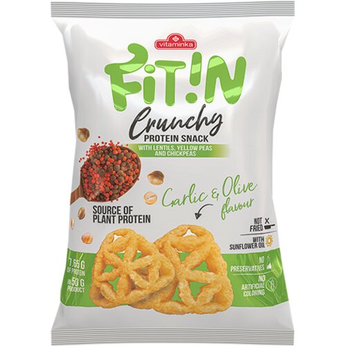 Vitaminka Proteinski flips Fit in beli luk i masline 50g Slike